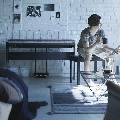 Yamaha P125 noir in situ
