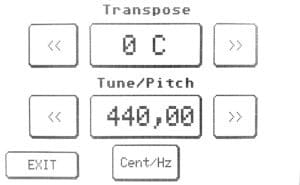 Vario fonctions transposition et diapason
