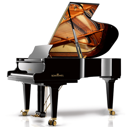 Piano à queue d'occasion Schimmel K195 noir brillant de 2017