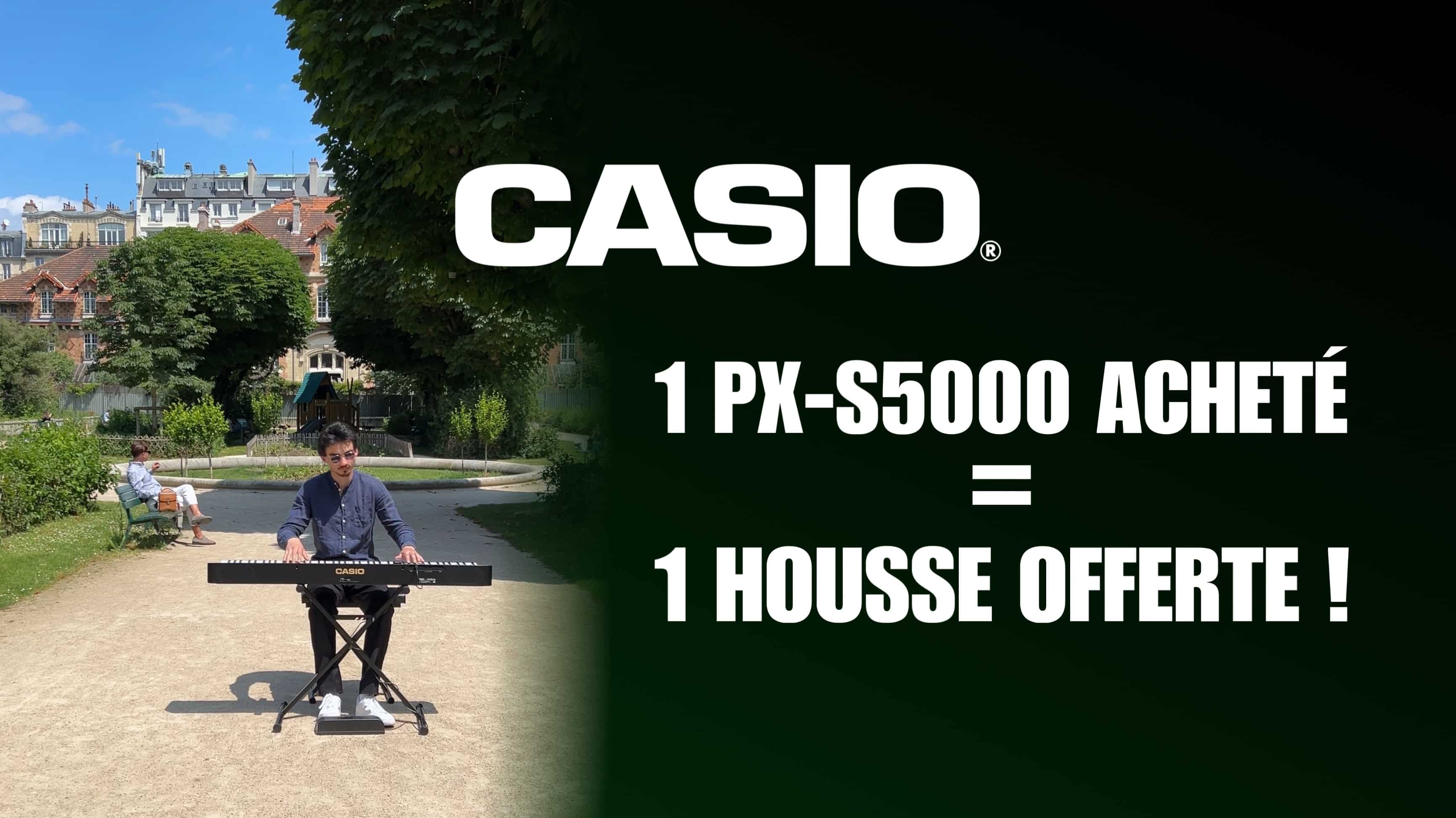 Un Casio PX-S5000 acheté = une housse offerte !
