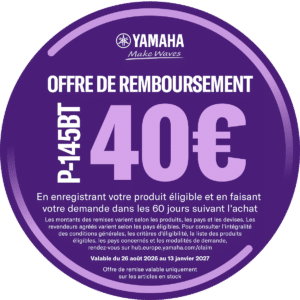 Cashback Yamaha P225 automne hiver 2026