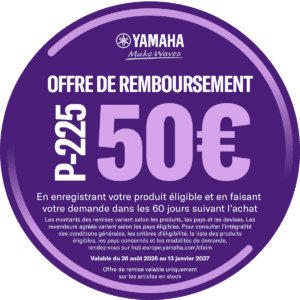 Cashback Yamaha P225 automne hiver 2026