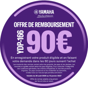 Cashback Yamaha YDP 166 automne hiver 2026